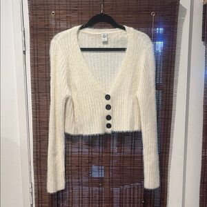 Urban Outfitters Cream V-Neck Sweater